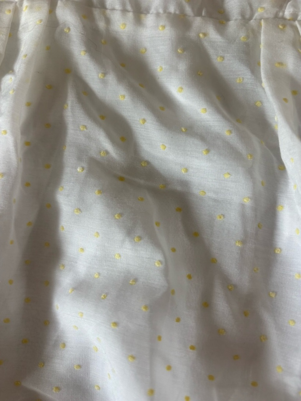 Absorba White Baby Bubble Romper with Yellow Dot Accents - Picture 5 of 7